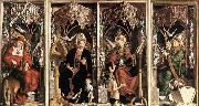 PACHER, Michael Altarpiece of the Church Fathers Sweden oil painting artist